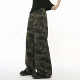Vintage Camouflage Wide-Leg Men's Jeans