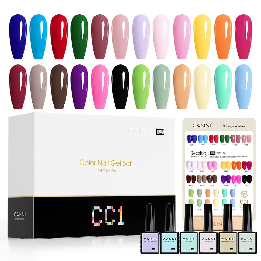 CANNI 30pcs Gel Polish Kit – HEMA & TPO Free CC Collection