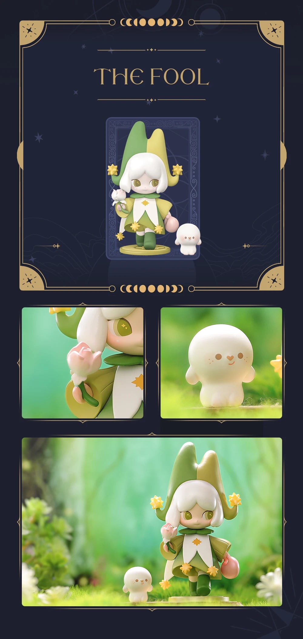 52TOYS Blind Box Laplly Song of the Tarot, Mystery Box, Random 1PC Cute Action Figure Collectible Toy Desktop Decoration