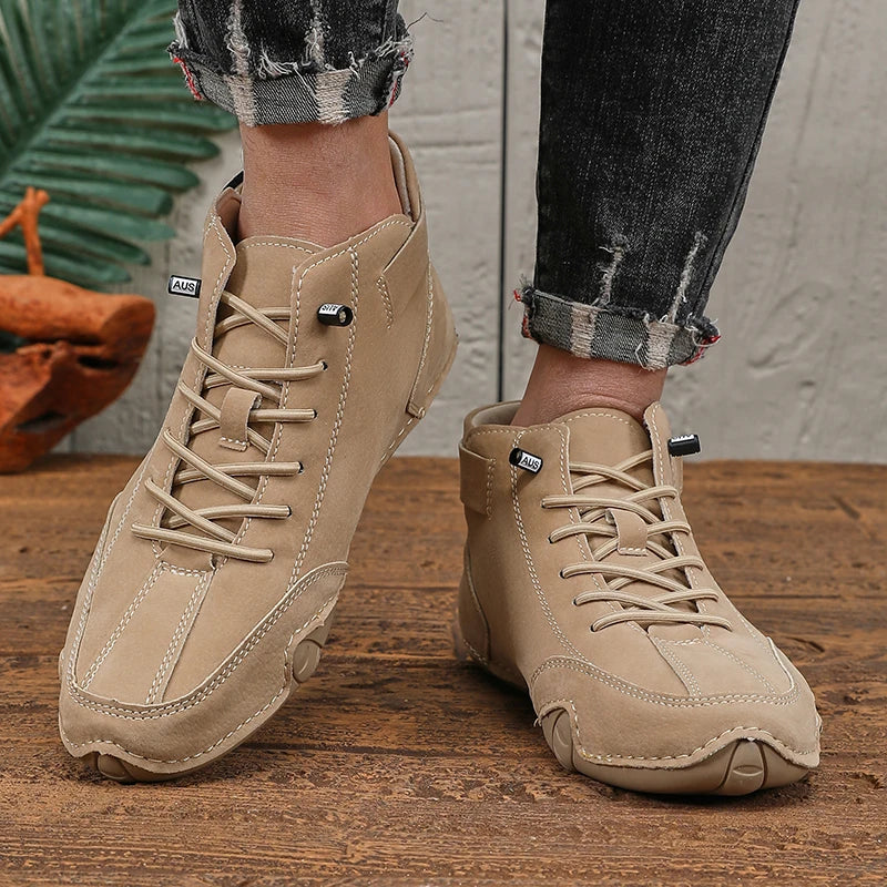Men's Slip-On Casual Shoes with Rubber Sole