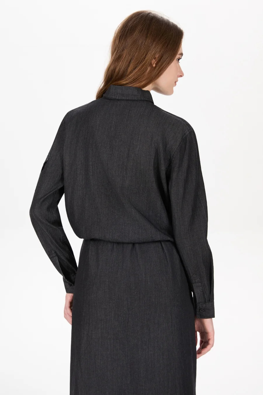AW25 Denim Two-Piece: Loose Shirt & A-Line Slip Dress