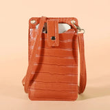 Women Mini Bag PU Leather Crossbody Purse Wallet Shoulder Pouch Mobile Phone Bag