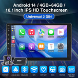 ESSGOO 7"/9"/10" Double Din Car Stereo | Android 14 | CarPlay & Auto