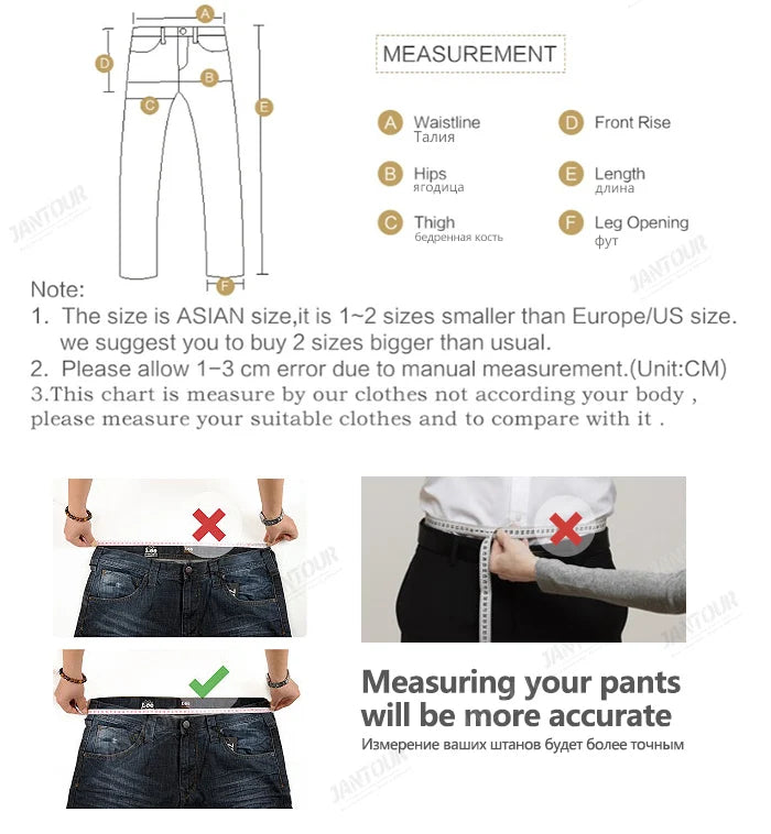 Cotton Men's Jeans Denim Pants Brand Classic Clothes Overalls Straight Trousers for Men Black Oversize Large Size 35 40 42 44 46