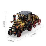 1331-Piece Vintage Steam Car Building Block Set