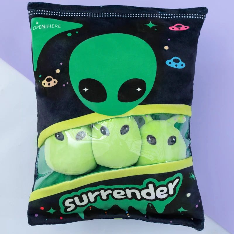 A Bag of Snakes Plush Pillow Cute Boba Tea Cookies Plush Toy Pudding Cake Alien Bat Plushies Hug Pillow Birthday Gift