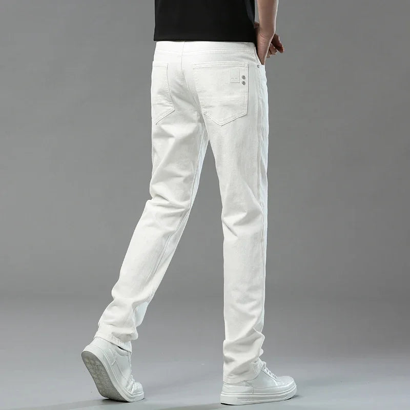 Men's Elastic Colorful Straight-Fit Jeans | Spring Autumn