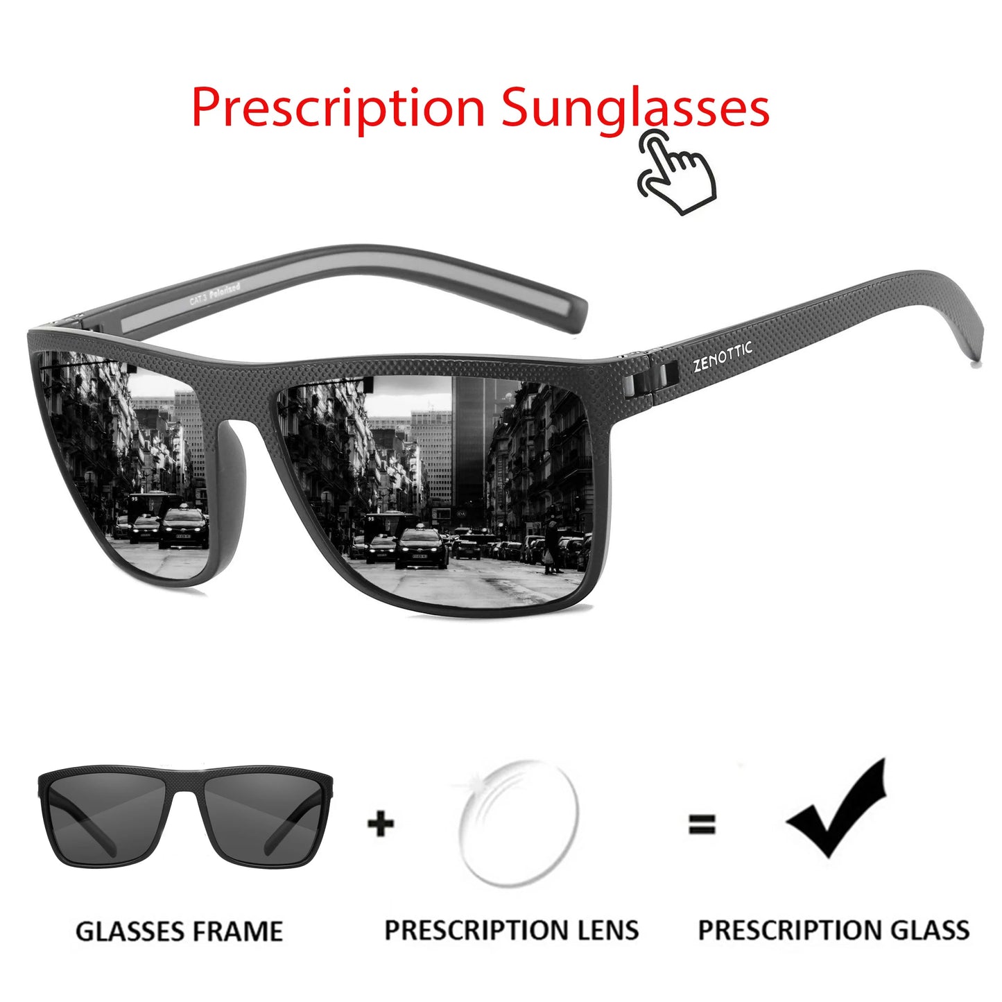 Zenottic Men's Polarized Sunglasses – UV400 TR90 Frame