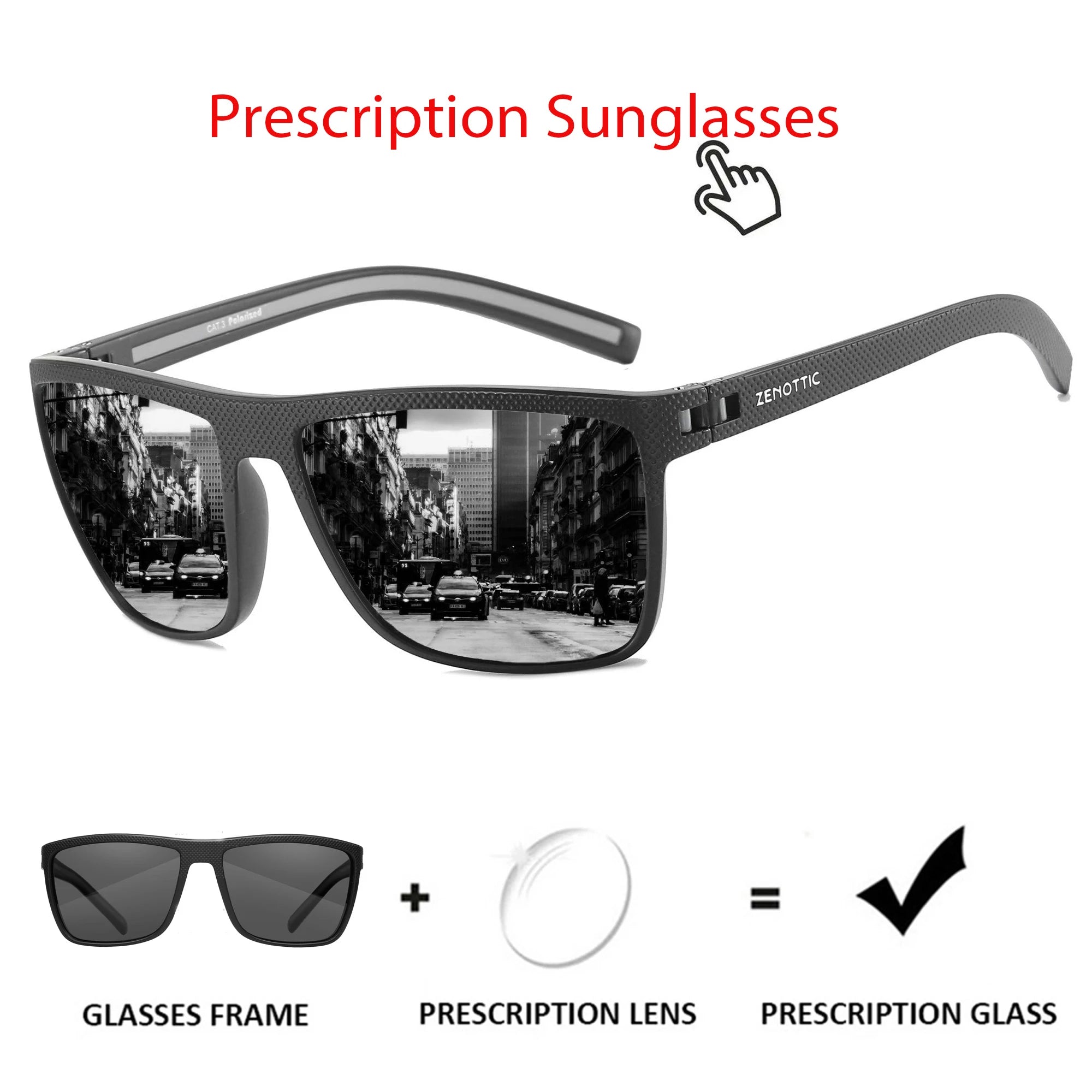 Zenottic Men's Polarized Sunglasses – UV400 TR90 Frame