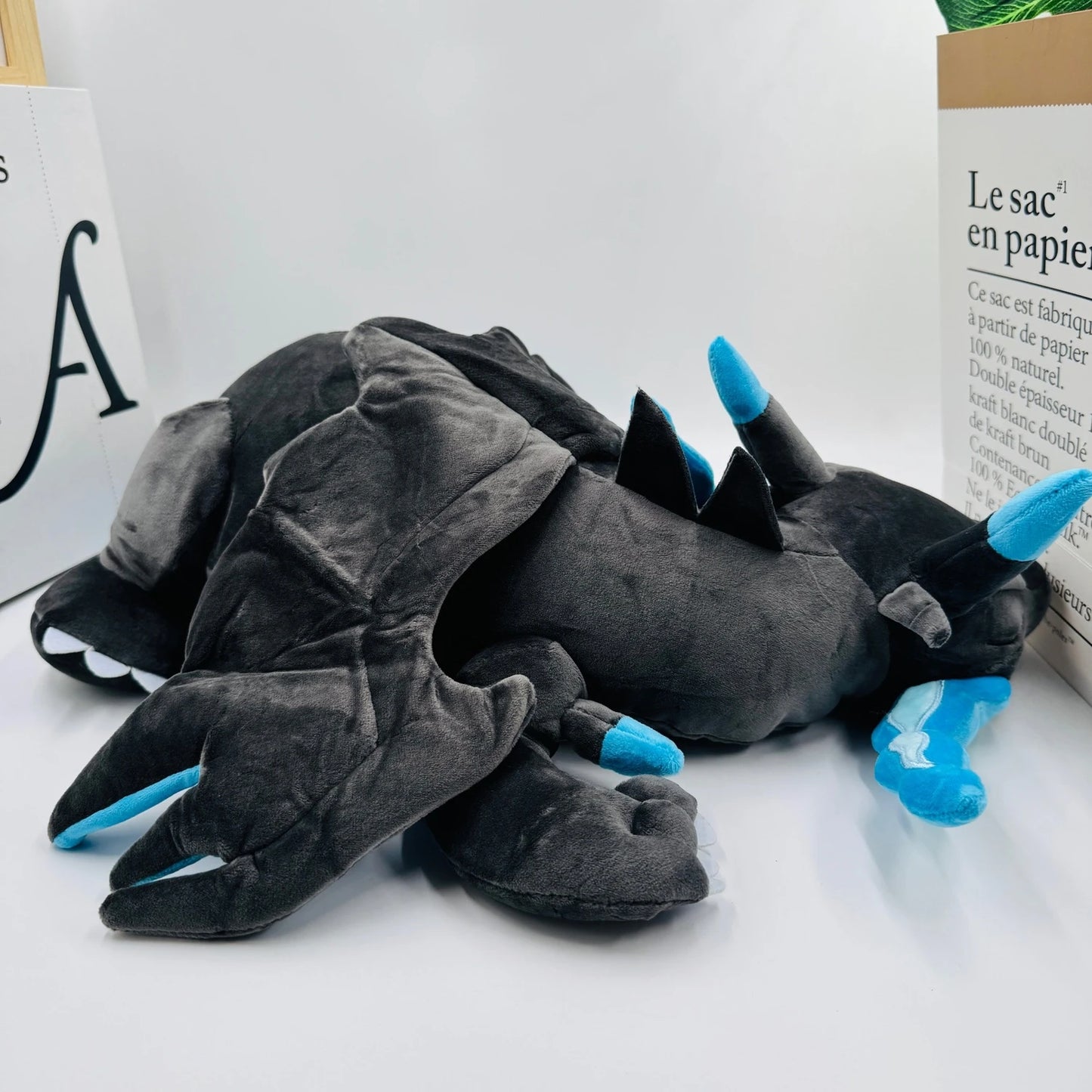 New Large 48cm Blue Sleeping Charizard Plush Doll Toys Super Soft Pokemon Stuffed Animal, Anime Plush Pillow Floor/Sofa Cushion