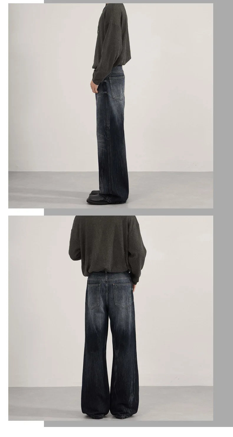 Men's Blue-Gray Relaxed Fit Jeans