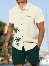 Men's Summer Patchwork 2-Piece Set
