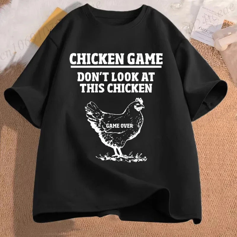 Chicken Game Graphic Tee – Funny Unisex T-Shirt
