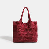 Large size women's tote bag Women's fashion bags 2024 Hot product Neoprene material women's hand-woven bag Large volume Tote bag
