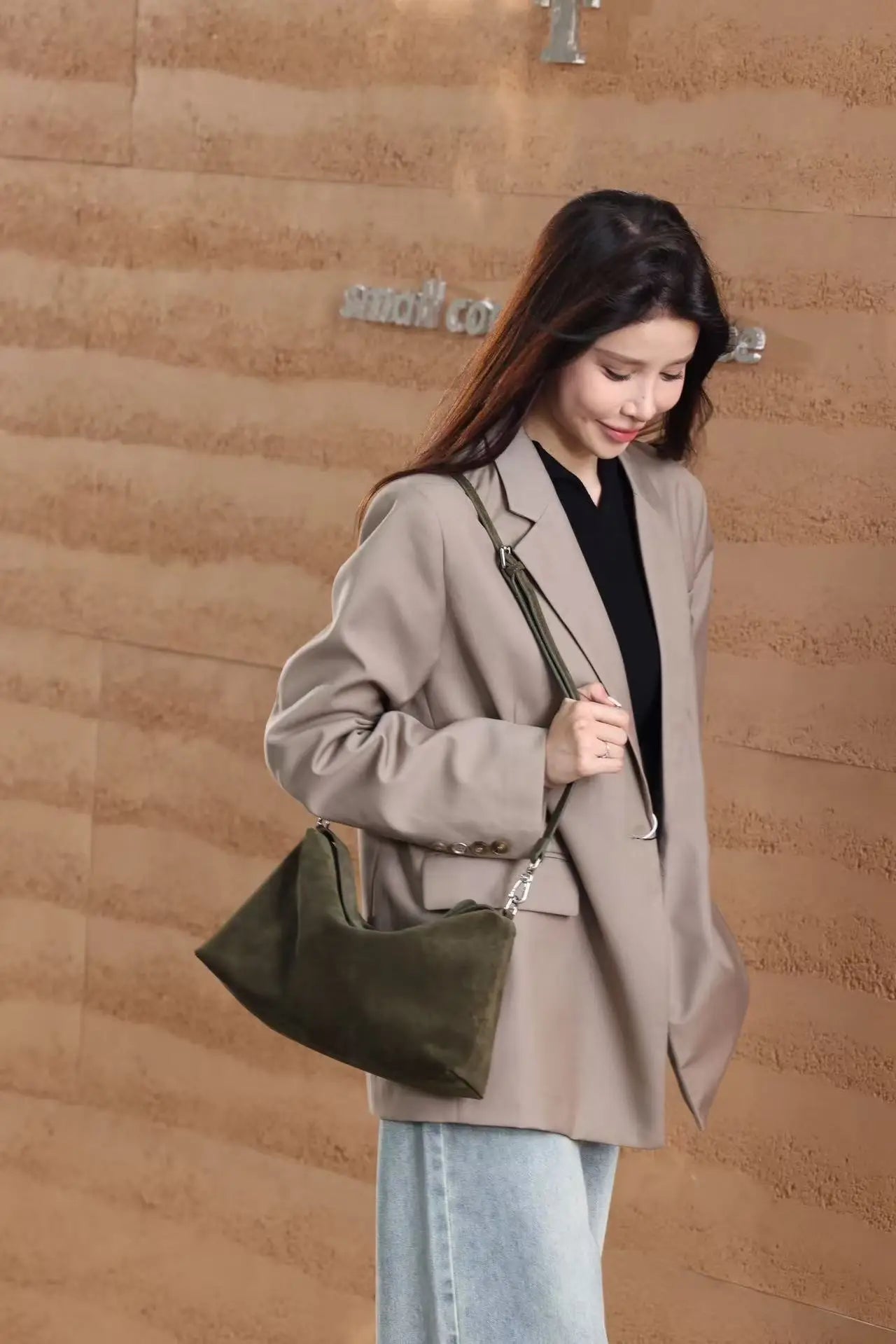 Luxury Suede Boston Tote