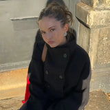 Urban Stand-Collar Woolen Coat