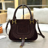 Vintage Suede Saddle Bag – Crossbody & Shoulder Tote for Women