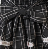 Lolita Plaid Strap Skirt – High Waist Mini for Women