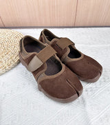 Women's Split-Toe Mary Jane Flats | Genuine Leather