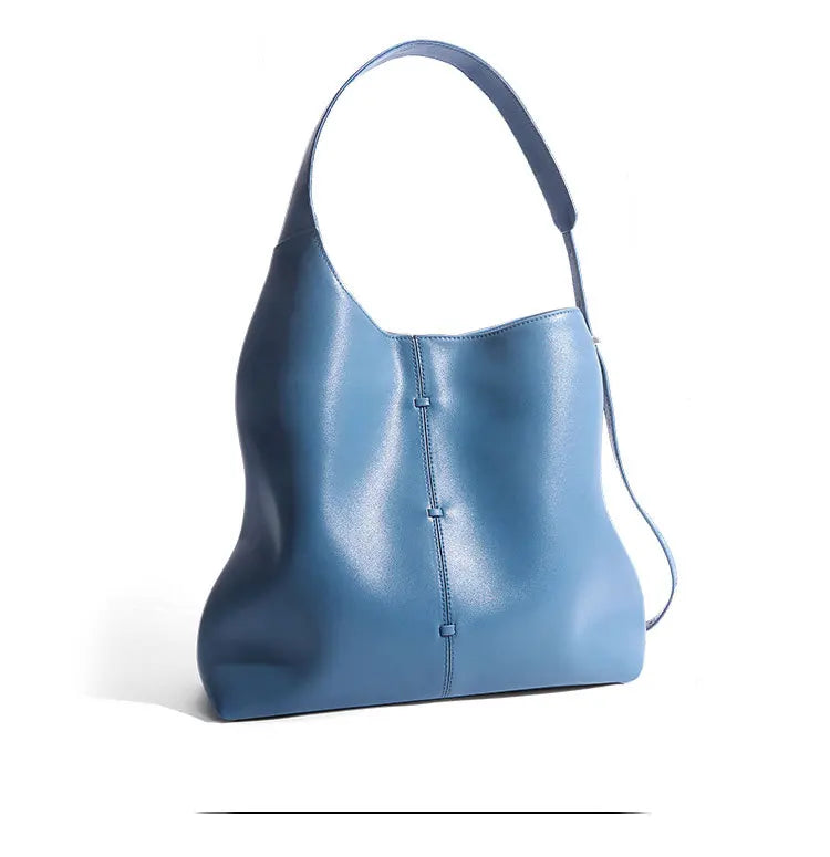 YANATARI Female Genuine Leather Bag Large Capacity Handbags Shoulder Bag Big Tote Bags for Women Shopping Bag Large Luxury Bag