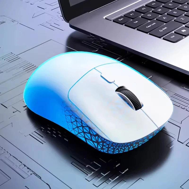 New Model 348 Tri-Mode Wireless Mouse Bluetooth 2.4G Wired Rechargeable Silent Ergonomic Gaming Office Mice for PC Laptop Tablet