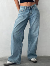 Y2K Baggy Straight-Leg Jeans