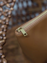 Hand-Woven Wooden Bead Tote Bag | Vintage Summer Style