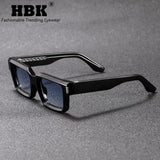 HBK Punk Vintage Square Men's  Sunglasses Brand Design Small Frame Sun Glasses Party Travel Glasses Gift Ideal Choice