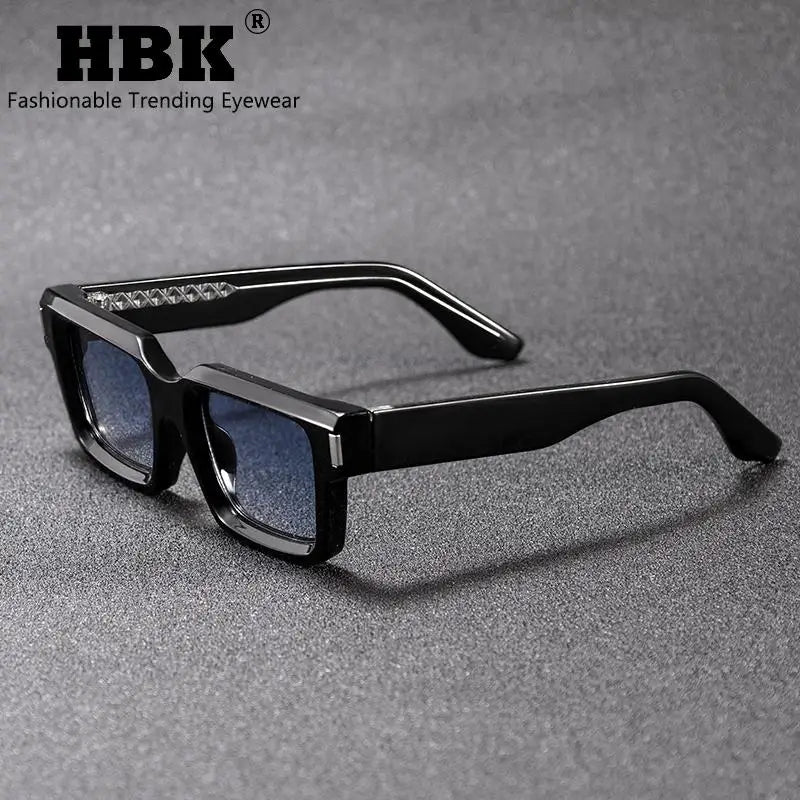 HBK Punk Vintage Square Men's  Sunglasses Brand Design Small Frame Sun Glasses Party Travel Glasses Gift Ideal Choice
