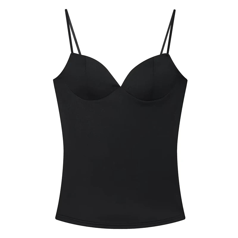 HXAO Corset Camisole Crop Top – Backless Bustier Tank