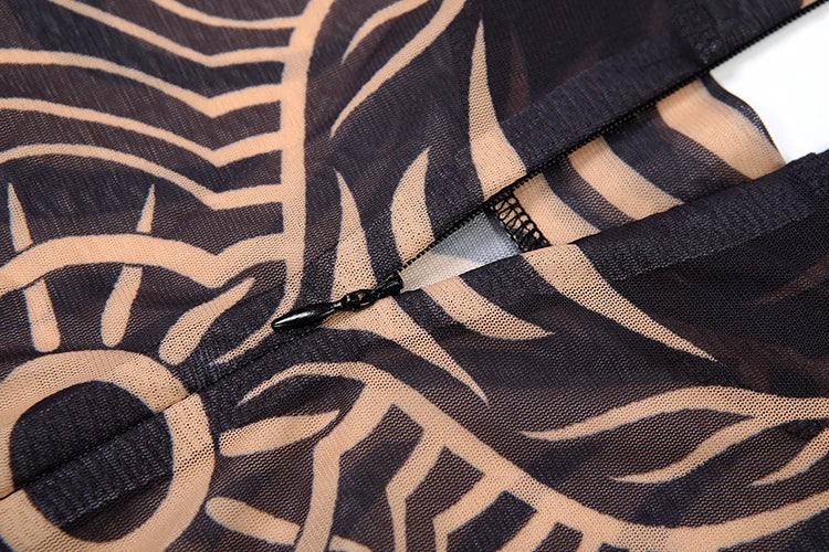 Urban Print Turtleneck Bodysuit