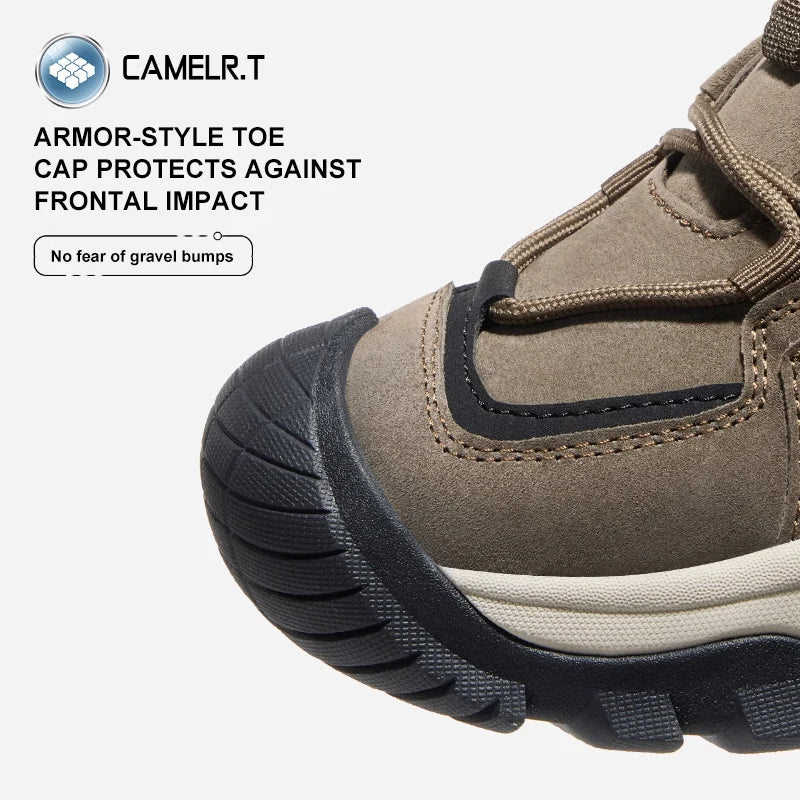 GOLDEN CAMEL Outdoor Hiking Shoes Men and Women Non-slip Breathable Sneakers Thick-soled Climbing Shoes for Men Shock Absorption