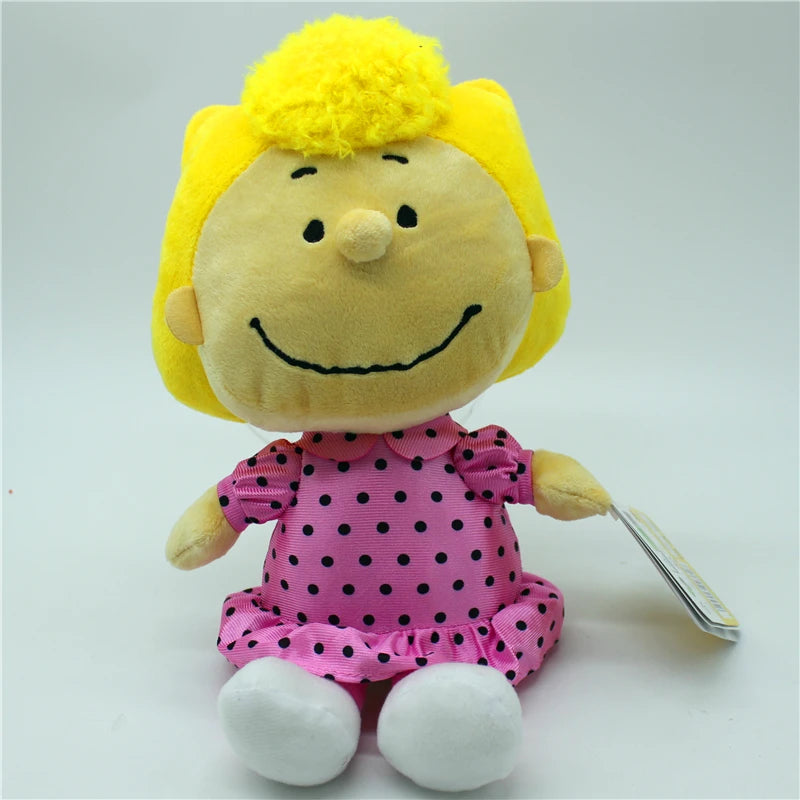 1piece 28CM high quality Cartoon Peanuts Snoopy Charlie Sally Woods Plush soft toys Snoopy dog animal dolls best Christmas gift