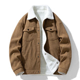Men's Corduroy Fleece Jacket – Warm Winter Coat