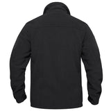TACVASEN Men's Fleece Jacket Soft Warmth Windproof Full Zip Up Coat Multiple Zipper Pockets Hiking Working Outdoors Windbreaker