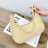 Women Bags Armpit Shoulder Bag Small Shoulder Purse Nylon Underarm Bags Clutch Women  Summer Simple Handbags