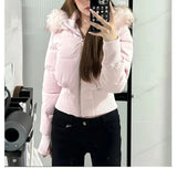 Women's Cropped Hooded Down Jacket