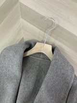 Fox Fur Trim Wool Overcoat