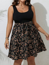 Plus Size Floral Summer Knit Dress