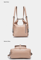 Zency Fashion Women Shoulder Bag 100% Genuine Leather Large Capacity Handbag Multifunction Use Satchel Crossbody Messenger Purse