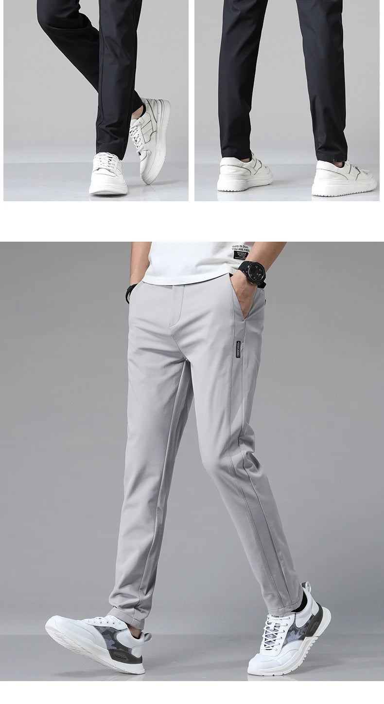 Men's Lightweight Stretch Slim-Fit Pants
