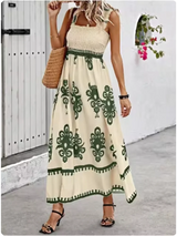 Square Collar Summer Sundress