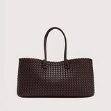 Light Luxury Woven Tote: Large Capacity Women’s Work & Travel Bag