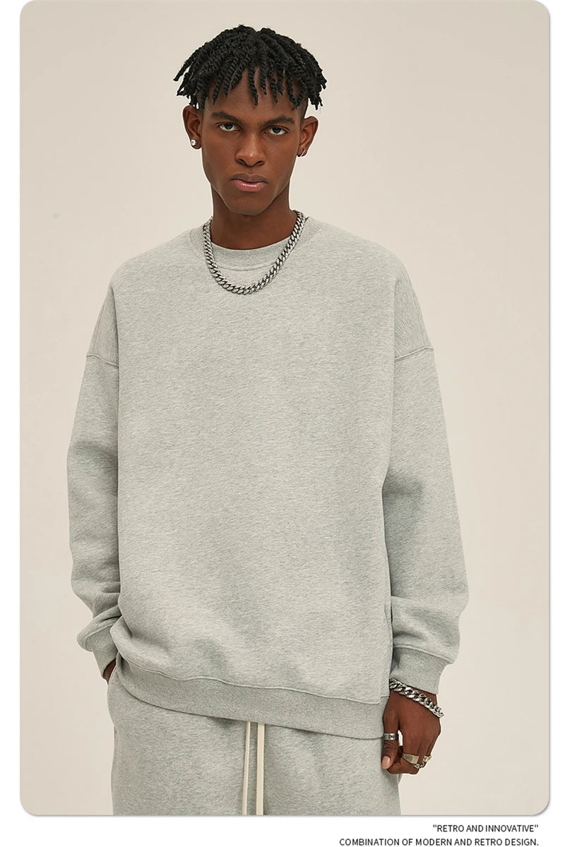 Men's 350gsm Fleece Crewneck Sweatshirt