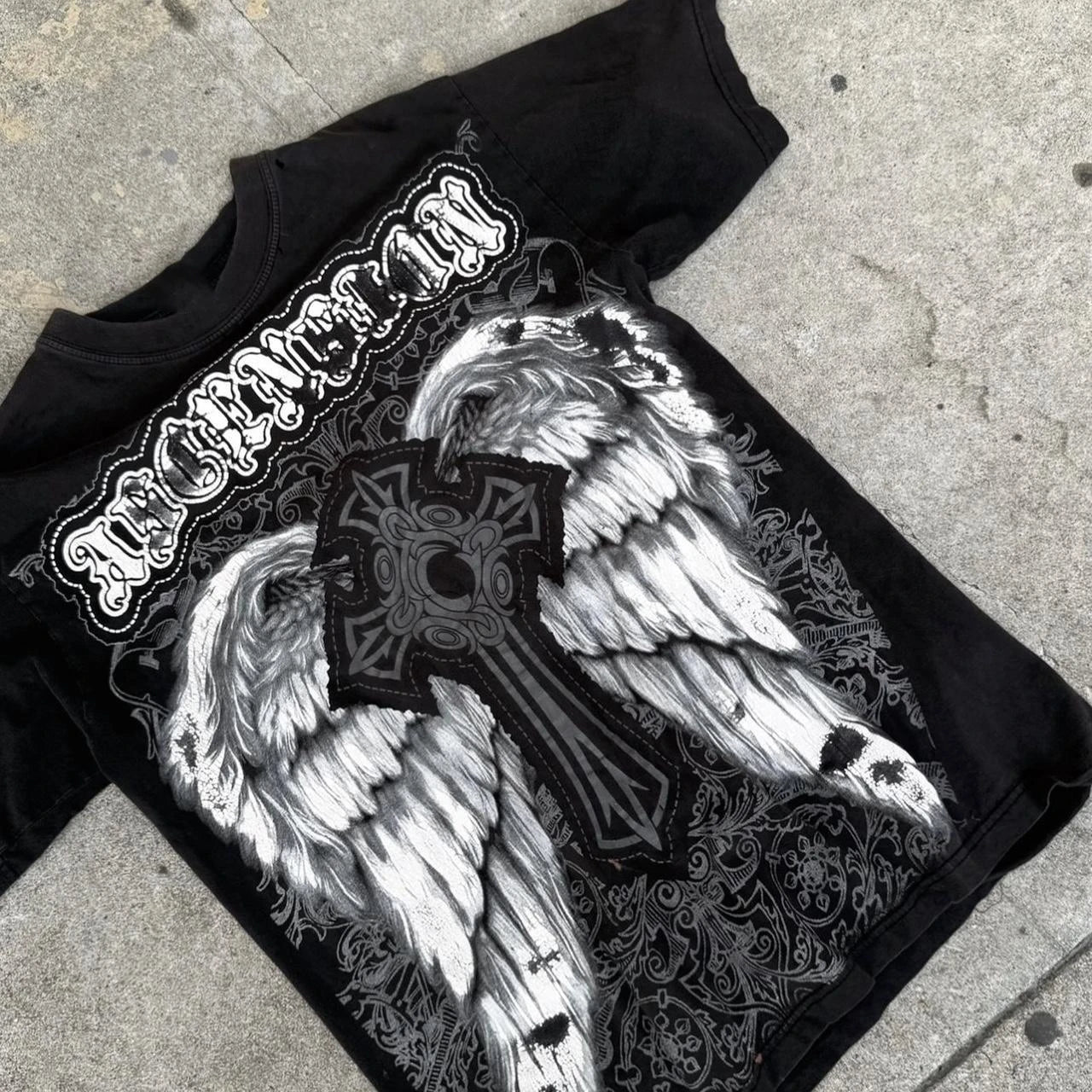 Y2K Gothic Oversized Graphic Tee