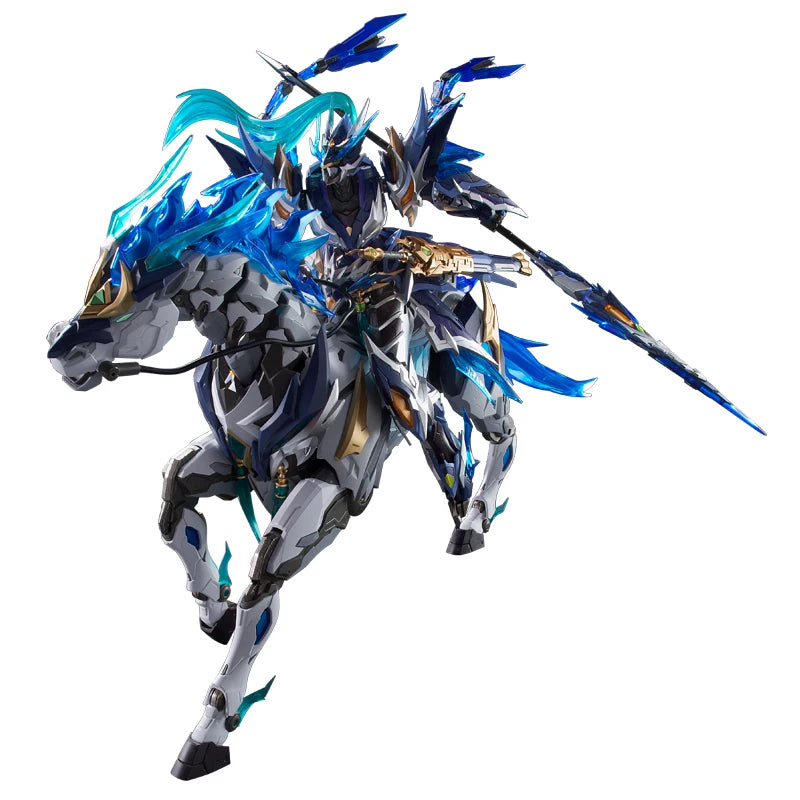 1/100 Motor Nuclear Mnp- Xh05a Zhao Yun With Mount Alloy Skeleton Super Mobile Guochuang Assembled Mech Model Room Decoration