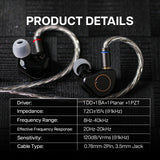 SIMGOT SuperMix 4 Quad-Driver HiFi In-Ear Earphones