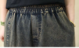 Women's Retro Embroidered High-Waist Jeans