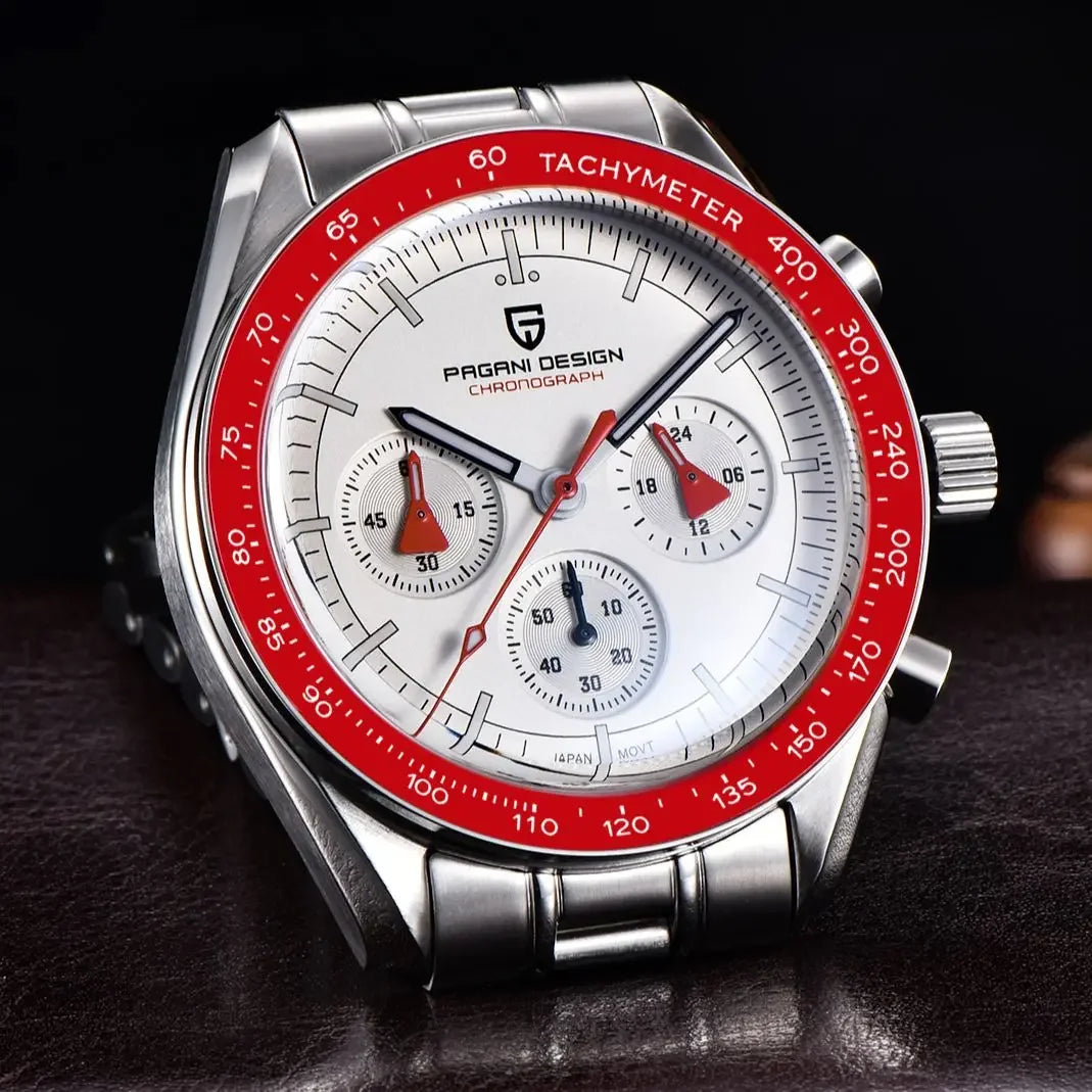 PAGANI DESIGN 2026 New AK Project Men's Watches Luxury Quartz Wrist Watch For Men AR Sapphire Speed Chronograph Automatic Date