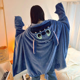 Stitch Hooded Cartoon Blanket